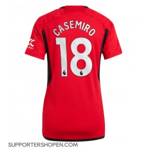Manchester United Casemiro #18 Hemma Matchtröja Dam 2023-24 Kortärmad